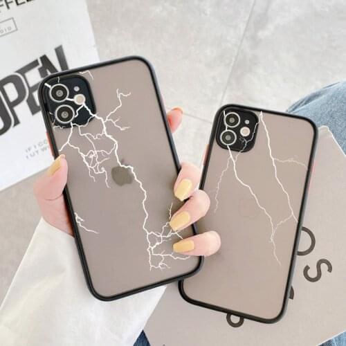 Lightning Thunder Phone Case For iPhone 6s 7 8 Plus SE 20 12 mini 11 Pro Max cover for iPhone XR X XS Max Hard Shockproof Fundas
