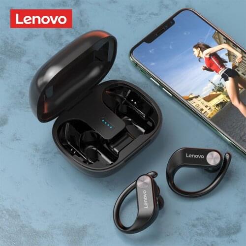 Lenovo LP7 TWS Bluetooth Earphones With Mic Wireless Headphones Ear Hook Headset Sport Running Earbuds Noise Reduction Earphone