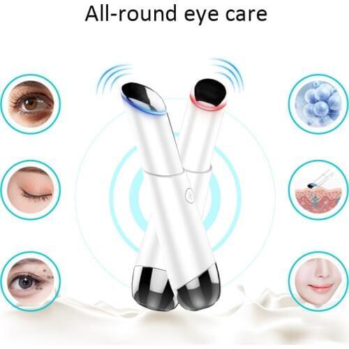 Mini Eye Massager Blue Light Red Ray Heat Eyes Care Machine Remove Eye Bag Lighten Dark Circle Electric Vibration Beauty Device
