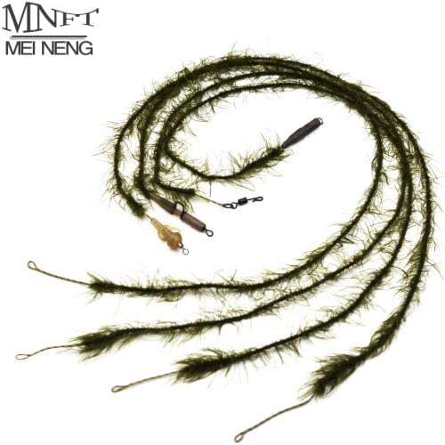 MNFT 1Pcs Fishing Line Realistic Weed Leadcore Line for Carp Hair Rig Hook link Imitates Weed Line Carp Rig Tackle Accessories