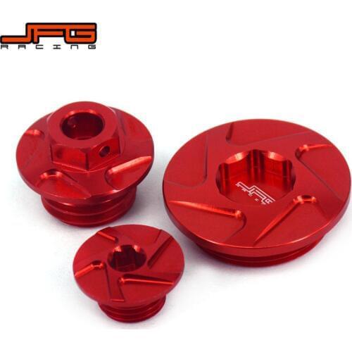Motorcycle CNC Engine Timing Oli Filter Plugs Screw Bolts Set For HONDA CRF150R CRF250R CRF450R CRF450X Super Cub 125 CA125A