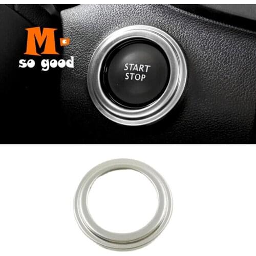 Stainless steel For Renault Koleos 2017 2018 Car engine start stop switch button control Cover Trim sticker interior Accessories
