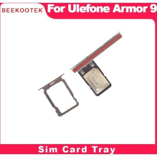 BEEKOOTEK New Original Ulefone Armor 9 SIM Card Tray Holder Assembly For Ulefone Armor 9E SIM Card Slot SD Card Tray Slot Holder