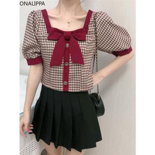 Onalippa Women's Plaid Shirts
