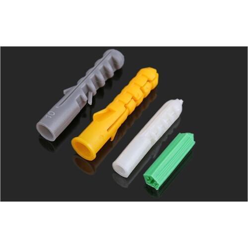 Plastic expansion pipe M6 M8 M10 M12 M14 rubber plug plastic pipe nylon column expansion screw anchor plug for curtain