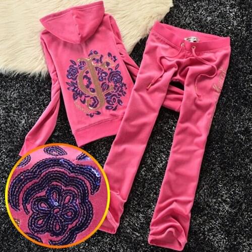 Casual Two Piece Set Sweatsuit Long Sleeve Tops and Long Pants Velvet Women Hoodies Tracksuit S-XXL