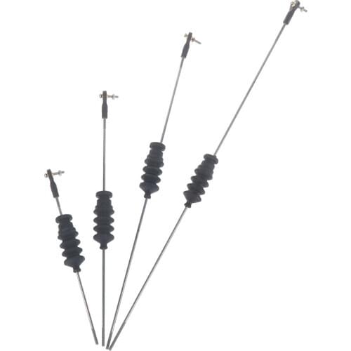 RC Model Boat Push Rod Kit Include M2 Rod End +Rubber Bellows Seals+M2 Pull Rod