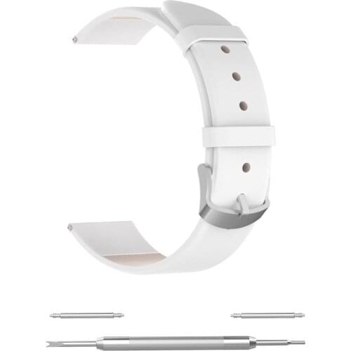 22mm Replacement Universal Faux Leather Wrist Strap Watchband for Xiaomi Color Wearable Devices Smart Accessories