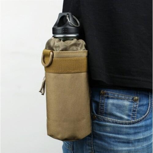 Fishing Climbing Hiking Miltary Kettle Bag Tactical Water Bottle Bags Nylon Outdoor Sports Water Cup Holder