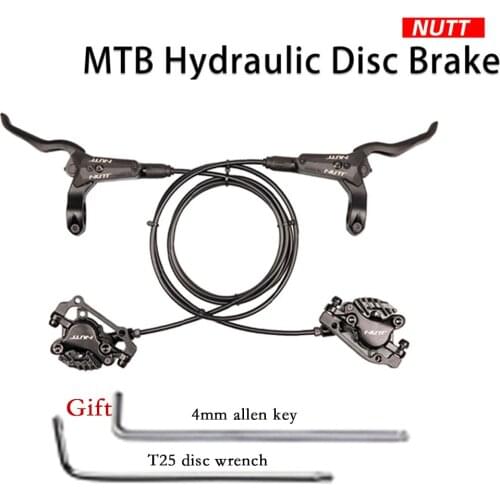 NUTT MTB Bicycle Oil Hydraulic Cooling Disc Brake Pads 140 160 180mm G3 Disc Rotor Front And Rear Calipers Scooter Bicycle Parts