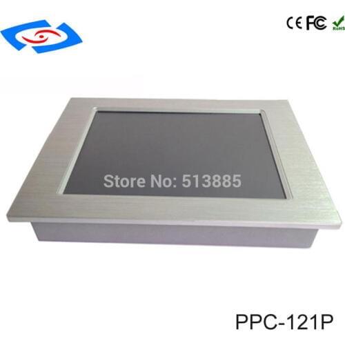 High Quality 12.1 inch Embedded Mini Fanless Industrial Panel PC With 4xCOM/4xUSB 2.0/2xLAN All In One PC Support 3G Modem
