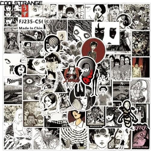 10/30/55/60Pcs Japan Anime Junji Ito Horror Comic Tomie Stickers Toy For Kids Motorcycles Skateboards Phones DIY Hand Diaries