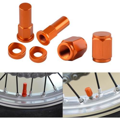 Dirt Bike Rim Lock Nuts Bolts Spacer Motocross Valve Cap For KTM EXC EXCF SX SXF XC XCW XCF 125 150 200 250 350 450 525 530 300