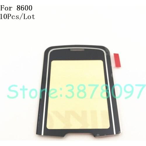 10Pcs/Lot New Mirror Display Screen Front Lens For Nokia 8600 Luna Black Color Repair parts