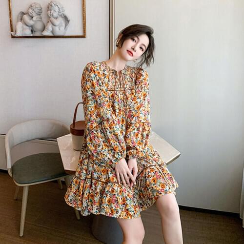 Boho Women Dress Vintage Print Floral Party Woman Dresses Beach Party Vestidos Womens Clothing Vestido Verano Mujer 2021 WPY2503