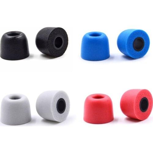 1Pair Noise Isolating Memory Foam Ear Tips Ear Foam For Earphone 5mm