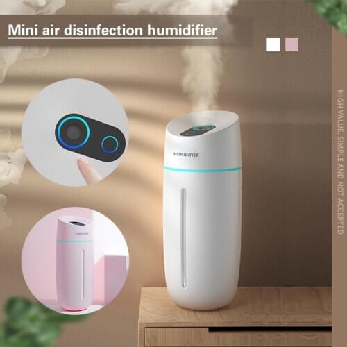 1pc 250ml Mini Mute Portable Cool Mist Humidifier High Quality USB Household Essential Oil Diffuser For Car Home Office