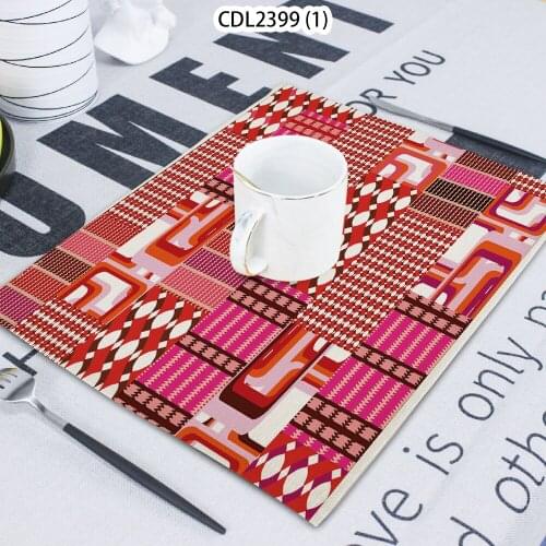 1 Pcs Plaid Printed Napkin Cloth Household Table Decoration Table Mat Untersetzer Towel Tea Towel Coaster 42*32 Servilletas Tela