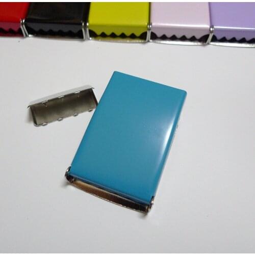 10pcs 1" 25mm #14 Blue Children Enamel Painted Belt Buckles