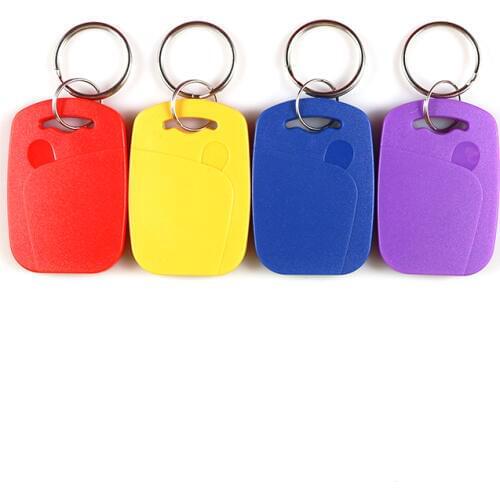 10pcs double frequency IC+ID UID Rewritable Composite Key Tags Keyfob (125KHZ EM5200 RFID+13.56MHZ UID Changeable