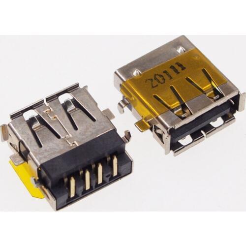 5pcs USB Jack 2.0 USB port usb interface sinking plating short type size:14mm*13mm*5.8mm