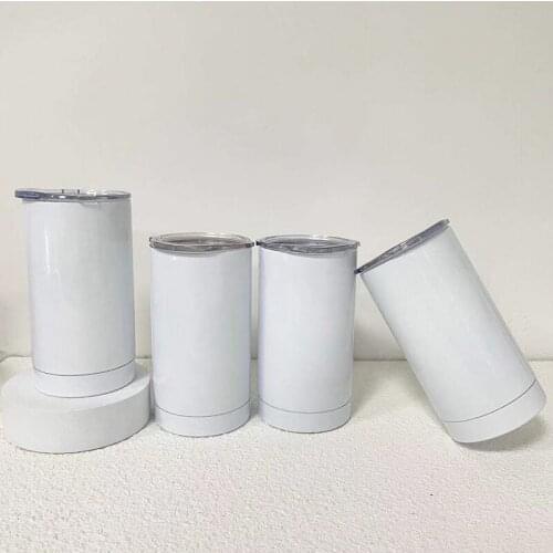 7pcs/Lot DIY Sublimation Skinny Tumbler 12oz Stainless Steel Slim Tumbler Cups Vacuum Insulated Portable Travel Mug