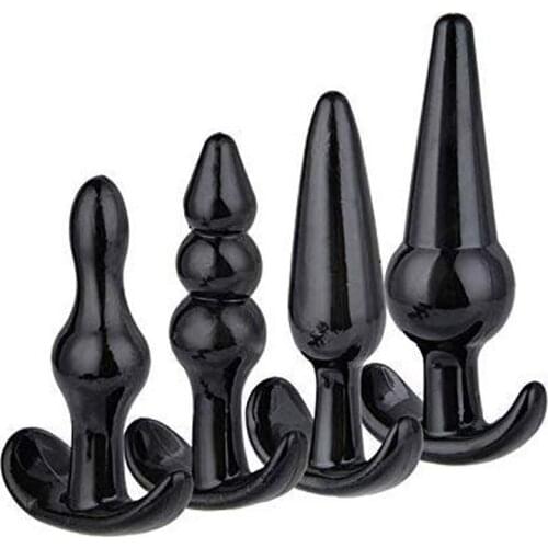 4 Pcs/set Silicone Anal Plug Beads Dilatador Anal Toys Prostate Massager Adult Games Butt Plug Sex toys for Woman