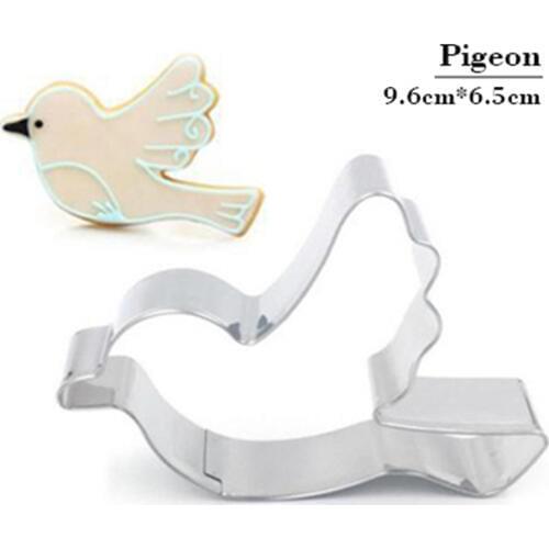 ANGRLY Birds pigeons stainless steel cute cutting biscuit mould cake moulds fruit sugar mold baking tools Mold Baking