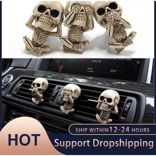 3pcs Car Diffuser Vent Clip Skeleton Aromatherapy Car Diffuser Clips Auto Air Freshener Vent Car styling