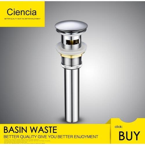 Free shipping Brass Chrome Bathroom basin waste With overflow hole No overflow hole waste Pop Up Waste Vanity Vessel Sink Drain