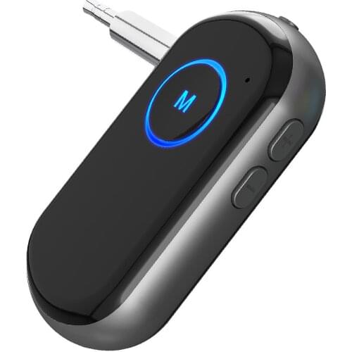 Bluetooth-compatible 5.0 Receiver Car Kit Mini USB 3.5MM Jack AUX Audio Auto MP3 Music Dongle Adapter Wireless Handsfree