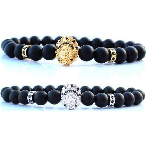 Native indians bracelet stone beads man bracalete woman accessories men hand bands for heren armband mens bileklik erkek