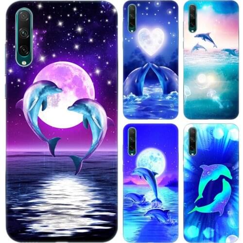 Animal Cute Dolphin Silicone Phone Case for Huawei Honor 20 20i 20E 20S 10i 9X 8S 8X 8C 8A 8Lite 7S 7A Pro Russian Version Cover