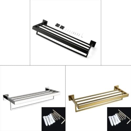 Bathroom Towel Holder Towel Rack/Rail Holder Towel Shelf Hanger Wall Mount,SUS 304 Stainless 24-inch Steel Towel