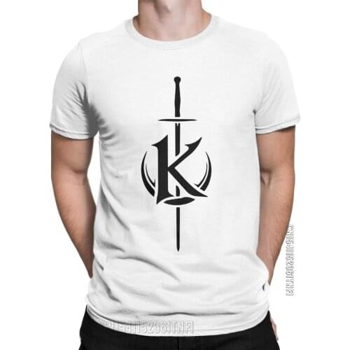 Mens Kaamelott King Arthur Logo T Shirts 100% Cotton Tops Funny Classic Short Sleeve O Neck Tee Shirt Party T-Shirt