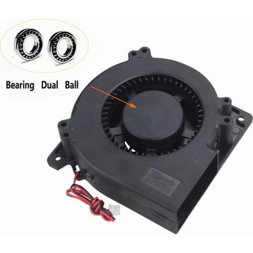 Gdstime 2 Pcs 120x120x32mm 24V Ball Bearing 12032 2Pin DC Radiator Cooling Fan 120mm x 32mm Big Cooler 12cm Top Quality