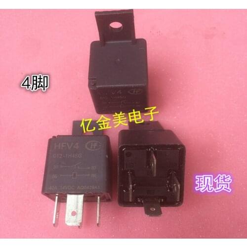 HFV4 / 012-1H4SR Relay 4-pin 12VDC HFV4-012-1H4SR