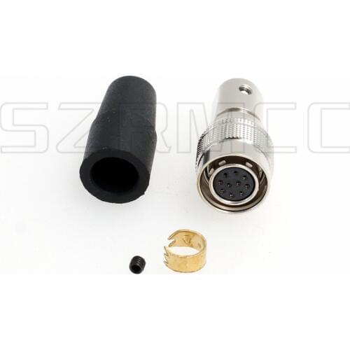 Hirose 10 Pin Female HR10A-10P-10S Push-Pull Self-Locking Connector Plug for Industrial Camera