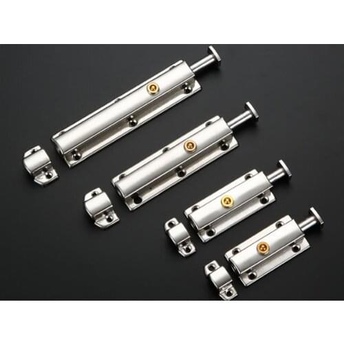 2/3/4/5/6Inch Hotel Office Home Security Lock Chrome Door Lock Door Window Security Bolt Door Lock Latch Gate Cabinet Latch