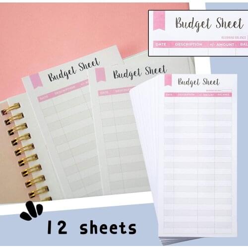 12PCS/Set Budget Envelopes Foreign Trade Budget Cash Paper Envelopes For School Office Tools Gifts Accessories Tool Gifts