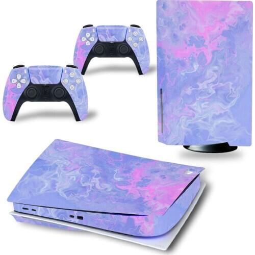 Colorful For PS5 Disk Viny Decal Sticker Console + 2 Controller Skin Sticker For Sony Playstation 5 Game Accessories