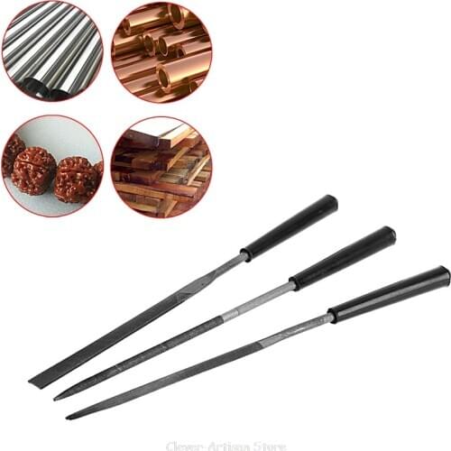 3Pcs Wood Sculpture Metal Crafts Diamond Needle Files Set for Ceramics Glass Au 27 20 Dropship