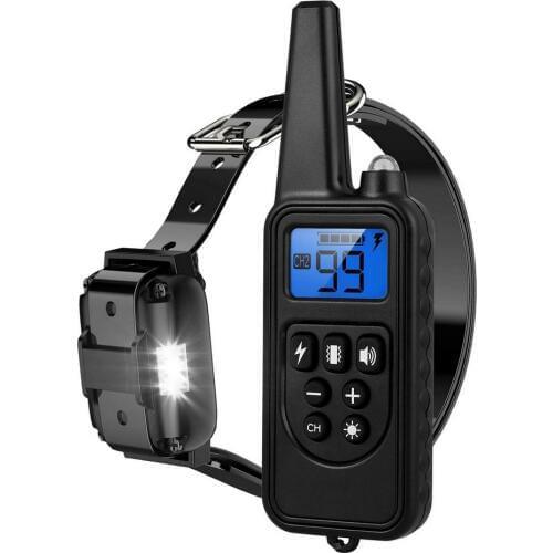 Dog Training Collar Dog Shock Collar Remote Waterproof Rechargeable Dog Collar with Vibration Beep Shock Modes