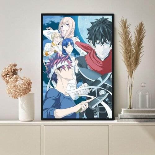 Food Wars The Fifth Plate key Anime Poster, Theater Tv Series, Canvas Print Custom Movie Poster, Hot New Drama In Japan