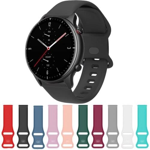 New Silicone 20mm 22mm Strap For Huami Amazfit GTR 2 2E SmartWatch Sport Replace Band For Amazfit GTS 2 2E 2 Mini Bracelet Belt