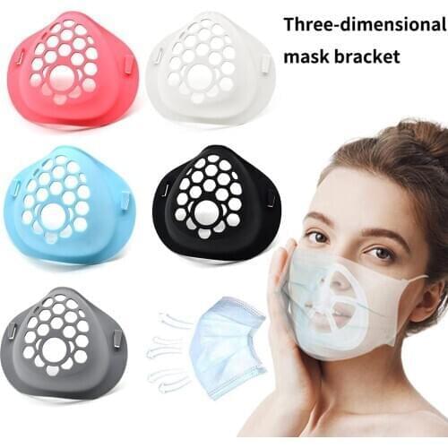 5PCS 3D Mouth Mask Frame Silicone Bracket Lipstick Protection Breathing Assist Help Mask Inner Cushion Bracket Mask Holder