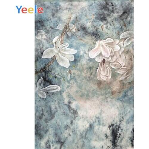 Yeele Spring Old Faded Flower Painting Portrait Grunge Baby Shower Photography Backgrounds Newborn Photo Backdrops Photo Studio