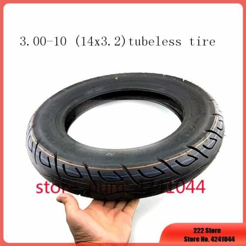 CTS 14 inch Vacuum Tubeless Tire 3.00-10 / 14x3.2 fits Electric vehicle Electric Scooters e-Bike 14x3.2 300-10 Explosion-proof