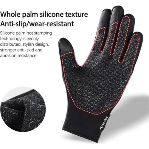 Windproof waterproof touch screen gloves suitable for men and women Touch screen cover Winter gloves Motorcycle Street Gear