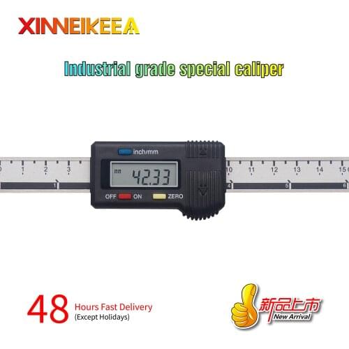 High Precision Digital Caliper 4CR13 Stainless Steel Horizontal Vertical Digital Display Ruler Measuring Range 100 200 300 400mm